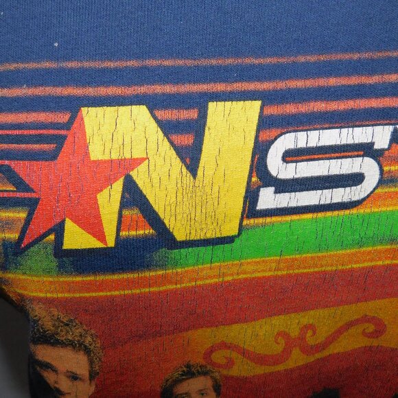 VTG 2000 NSYNC No Strings Attached Tour Unisex  M T Shirt Blue *READ Winterland - Picture 3 of 9